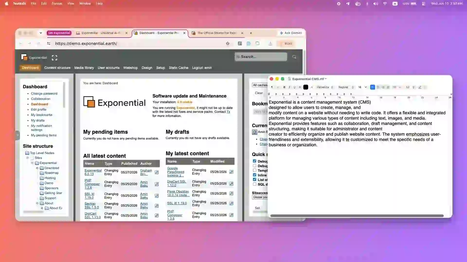 Exponential presentation Exponential presentation